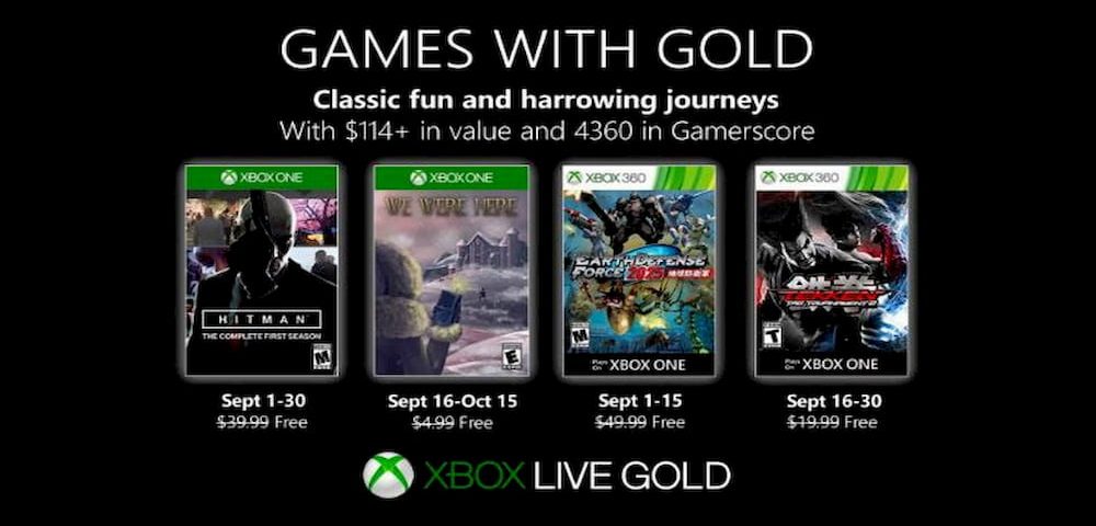 بازی‌های رایگان Xbox Live در ماه سپتامبر
